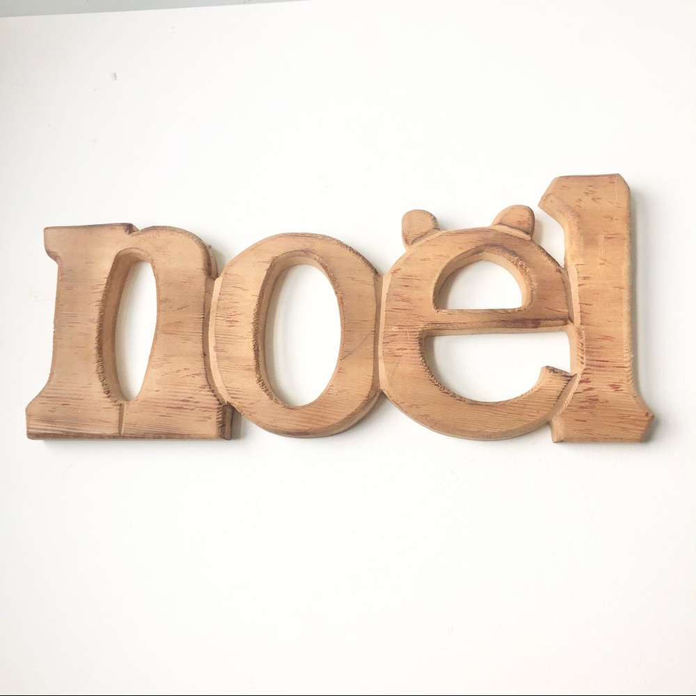 Homemade “noël” Wood Christmas Sign